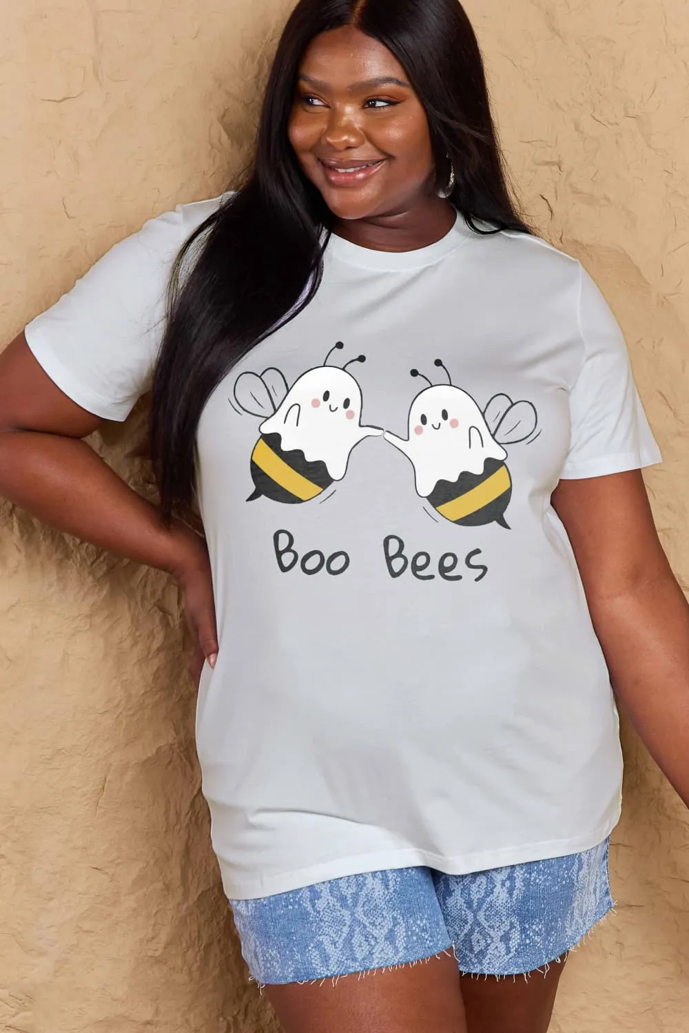 BOO BEES Graphic Cotton T-Shirt