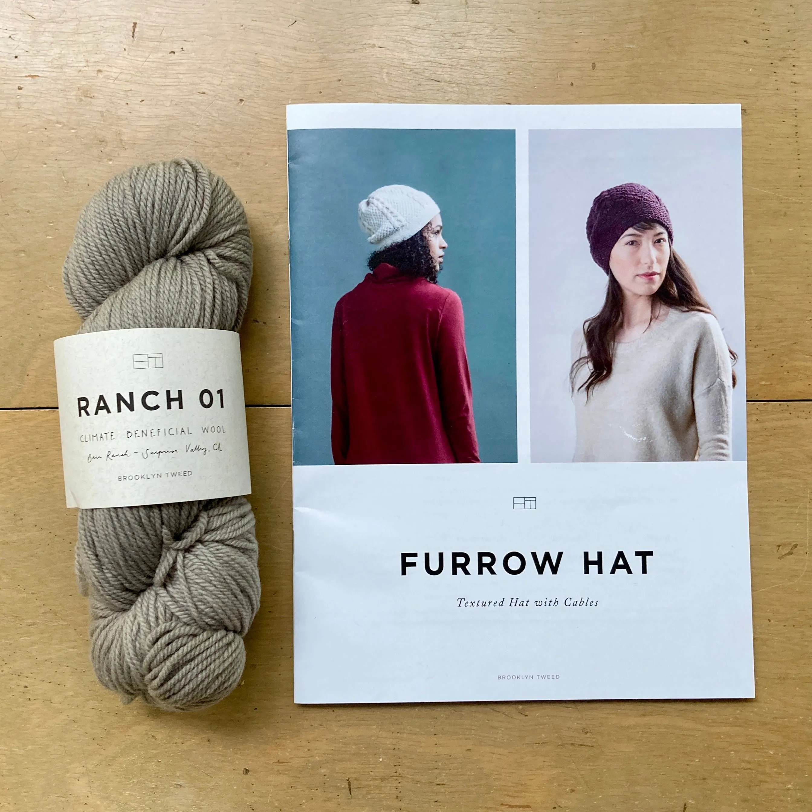 Brooklyn Tweed Furrow Hat Kit