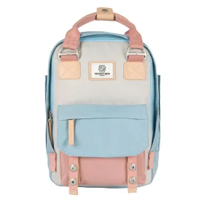 Camden Backpack - Cream, Pink & Light Blue