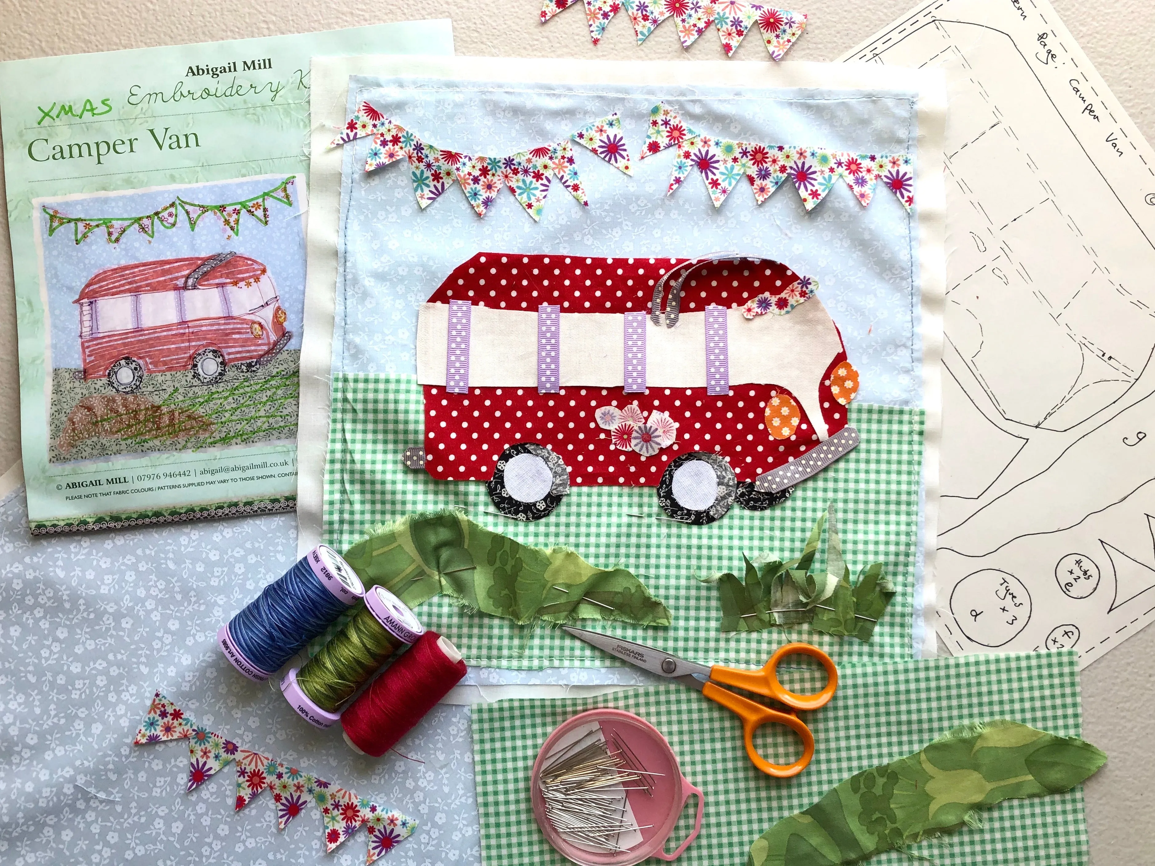 Campervan Kit- Red Polka dot