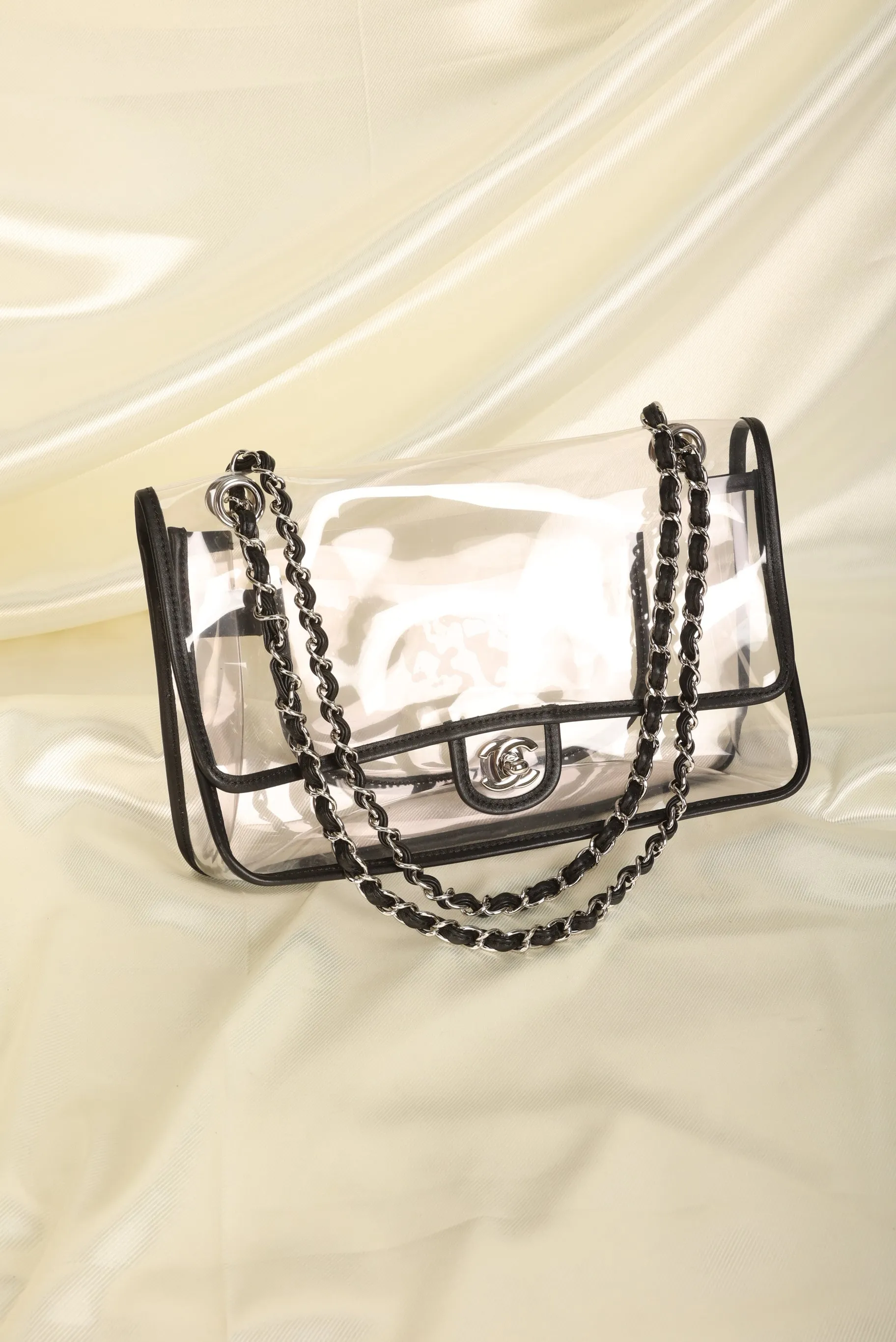 CL Transparent Flap Bag