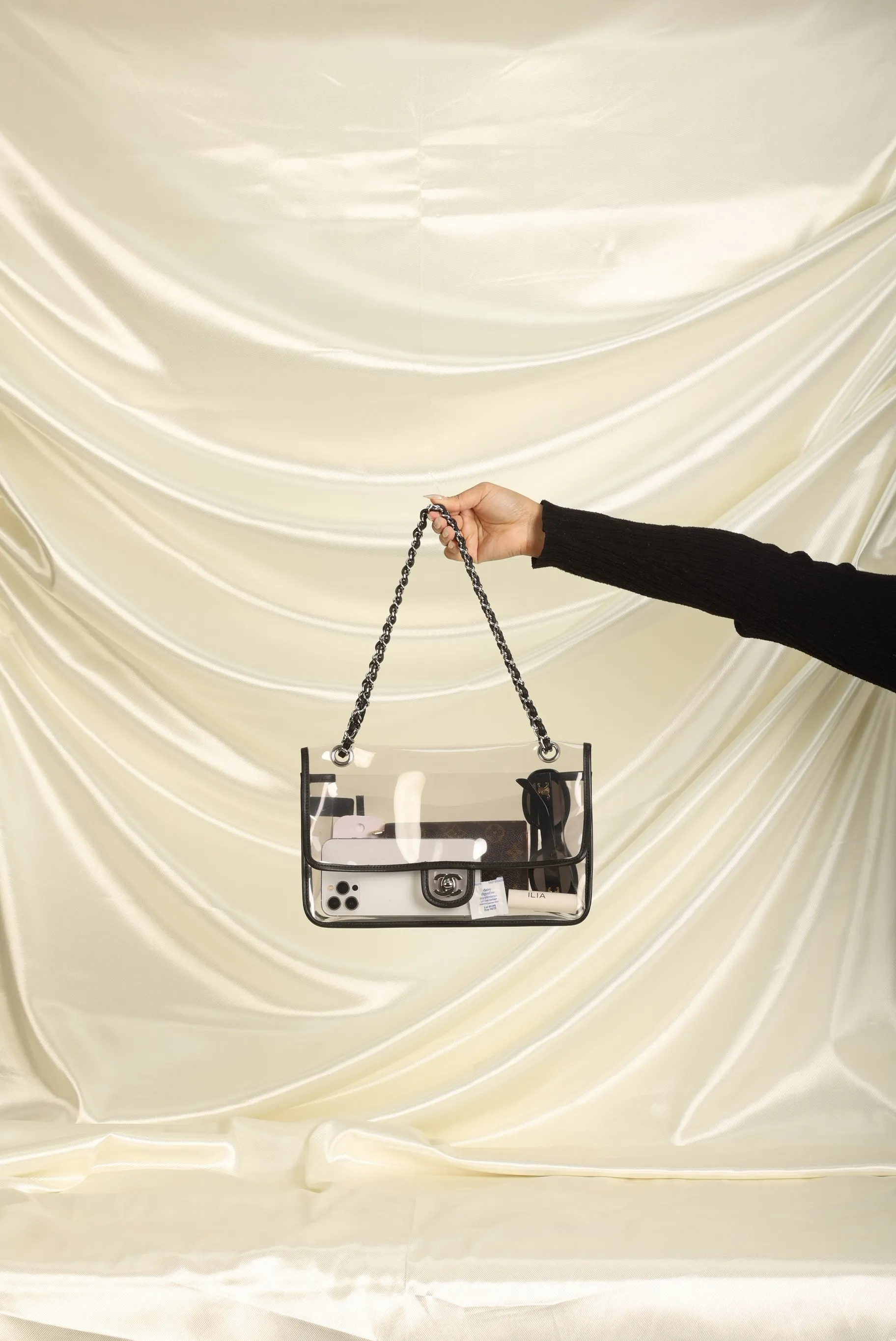 CL Transparent Flap Bag