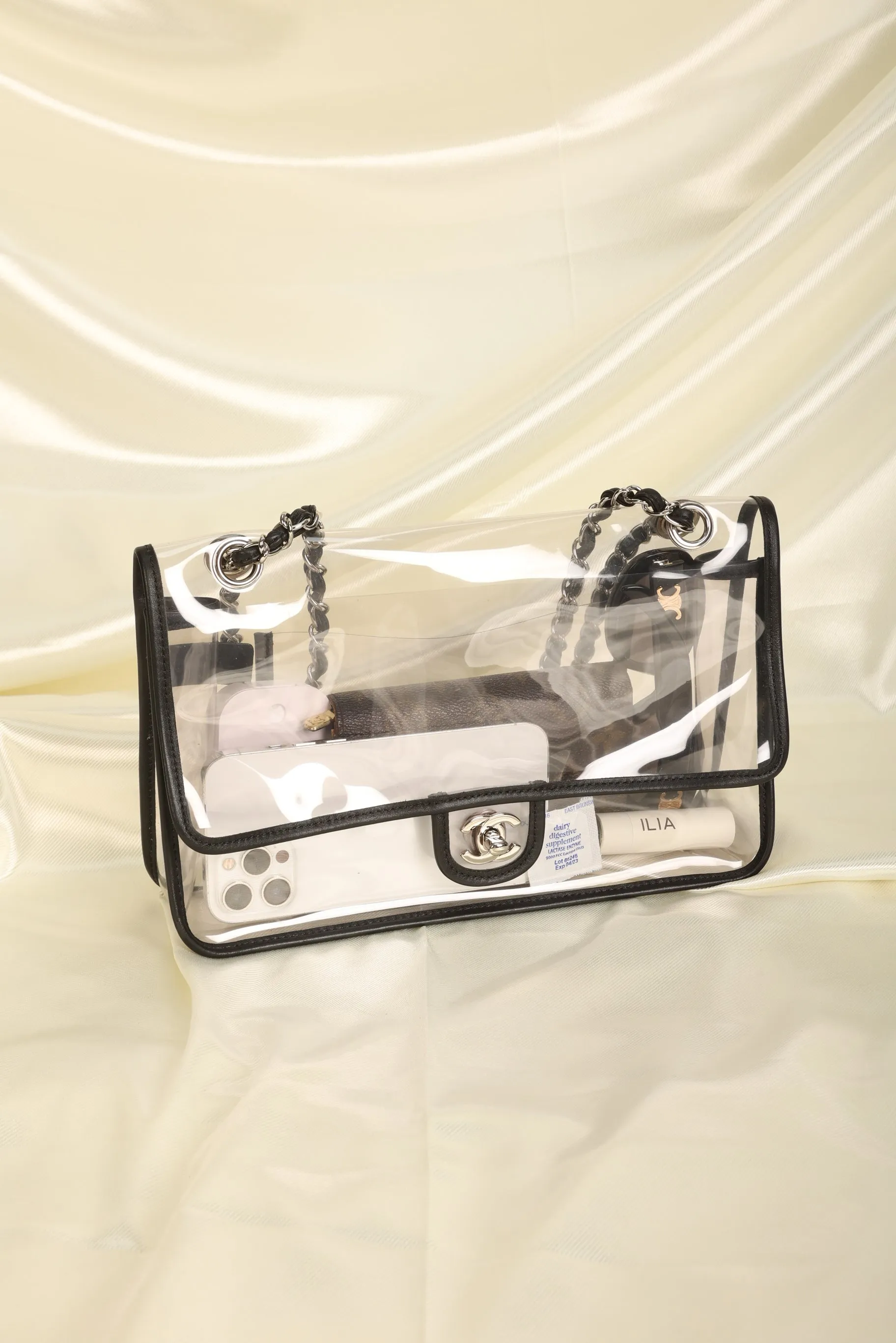 CL Transparent Flap Bag