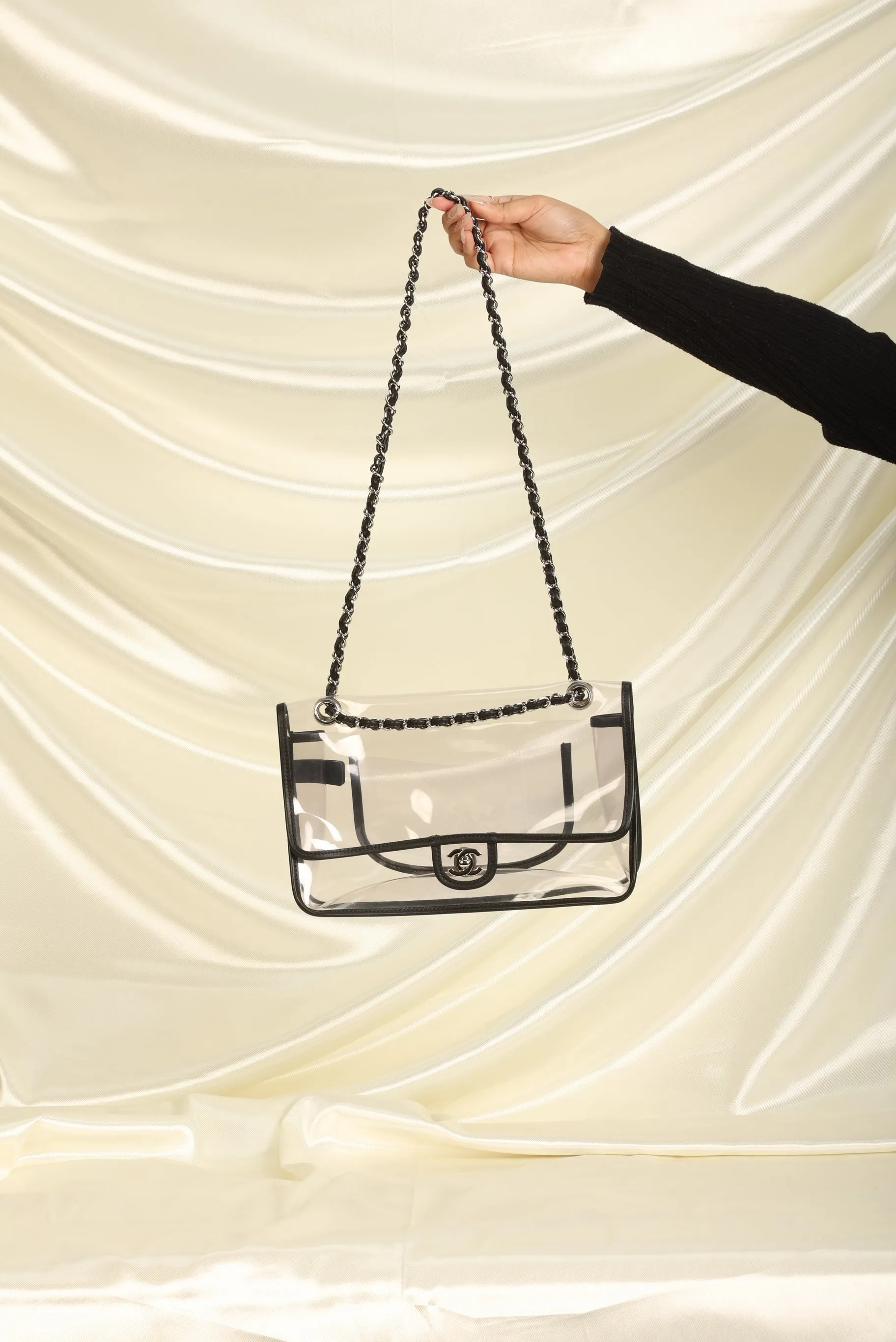 CL Transparent Flap Bag