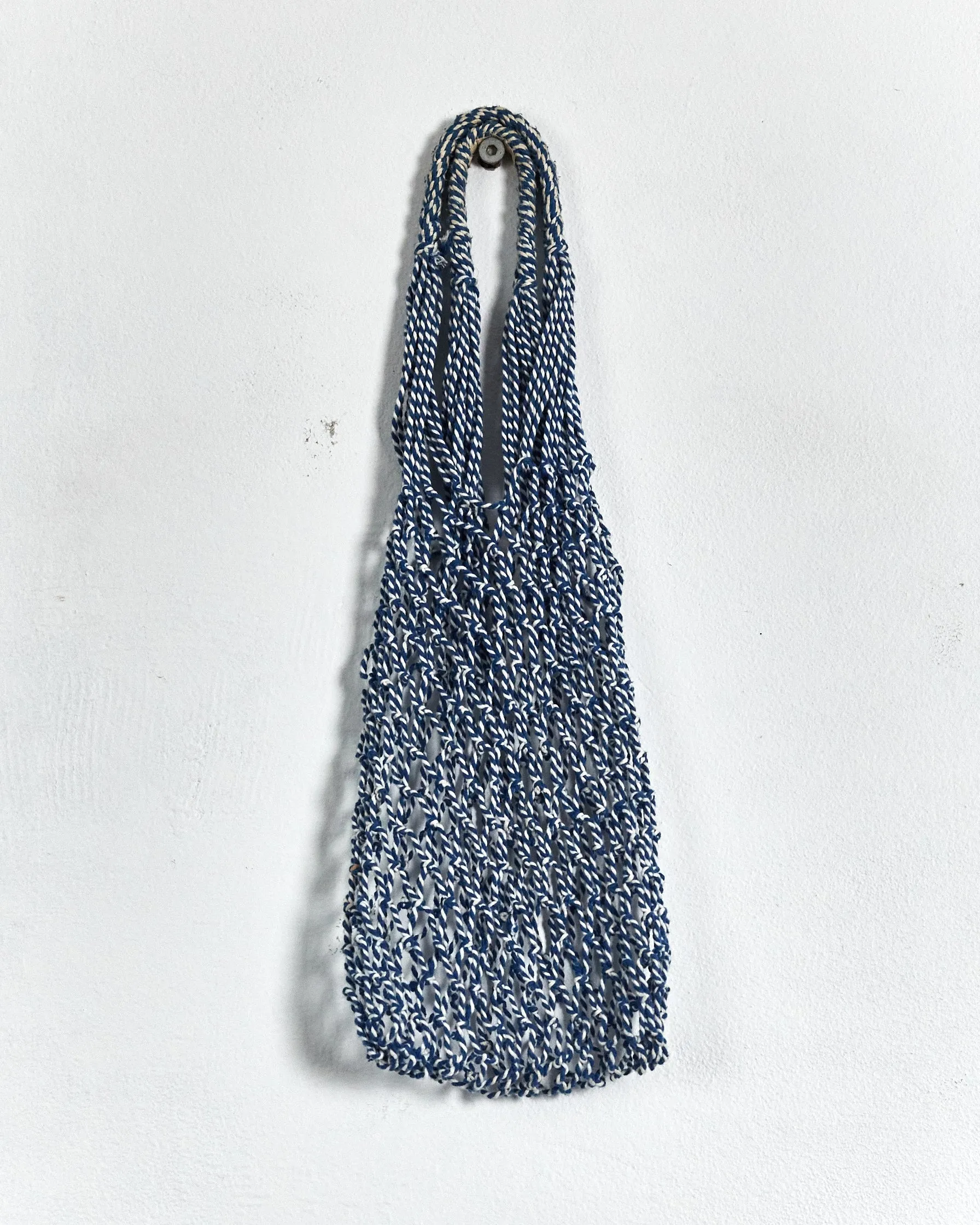 Céline fishnet bag, blue & white