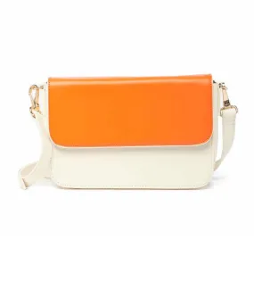 Colorblock Flap Crossbody Bag