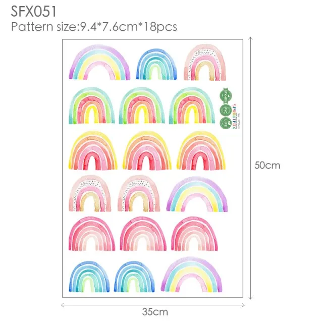 Colorful Rainbow Wall Stickers