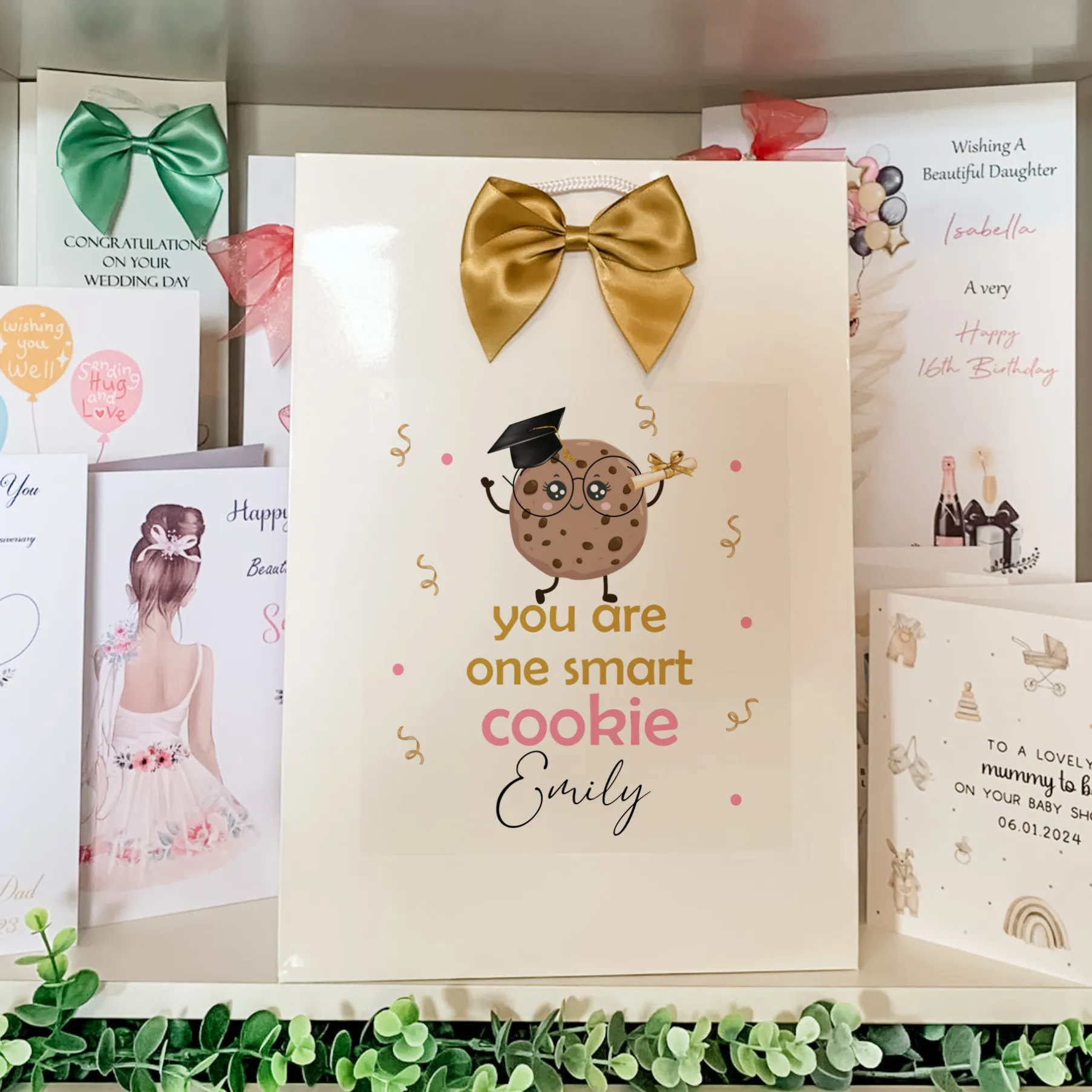 Congratulations Graduation Gift Bag For Graduate One Smart Cookie