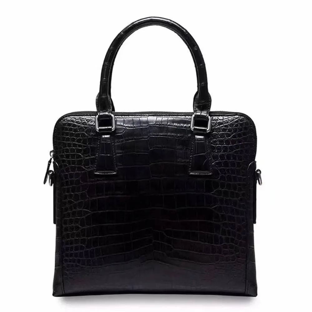 Crocodile Leather Men's Top Handle Bags