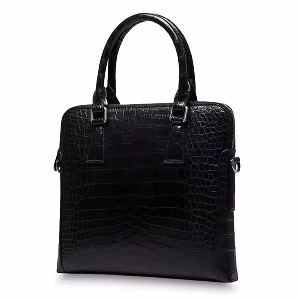 Crocodile Leather Men's Top Handle Bags