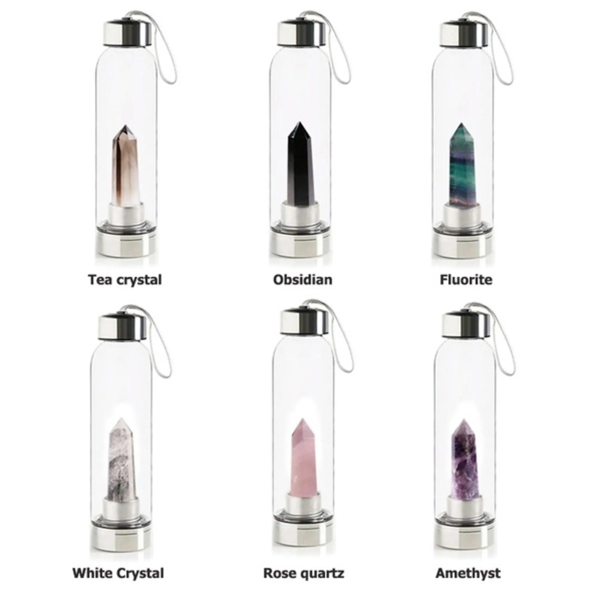 Crystal Water Bottle (6 Colours)