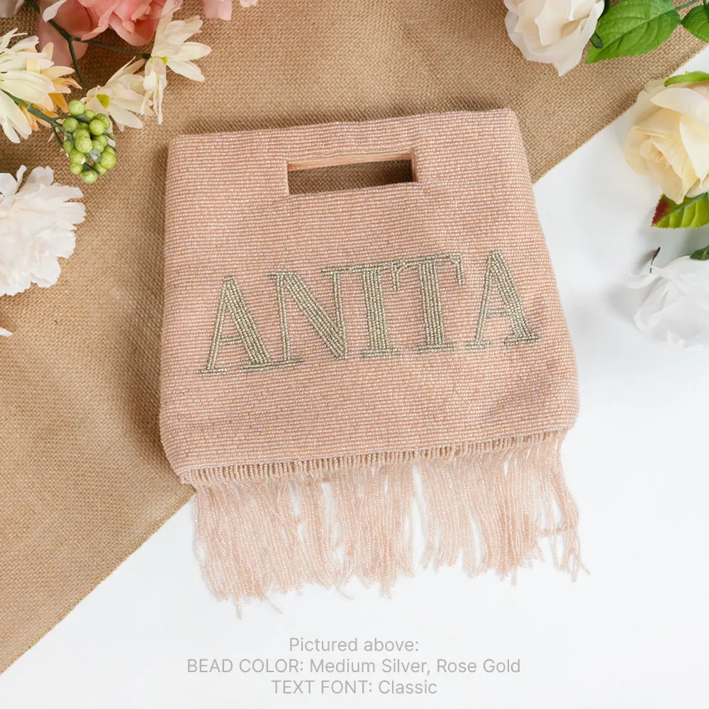 Custom Bridal Fringe Purse