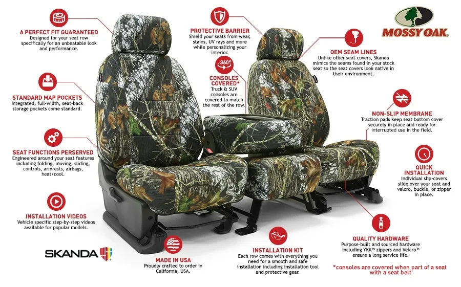 Custom Seat Cover Neosupreme Camo Mossy Oak ShadowGrass Blades