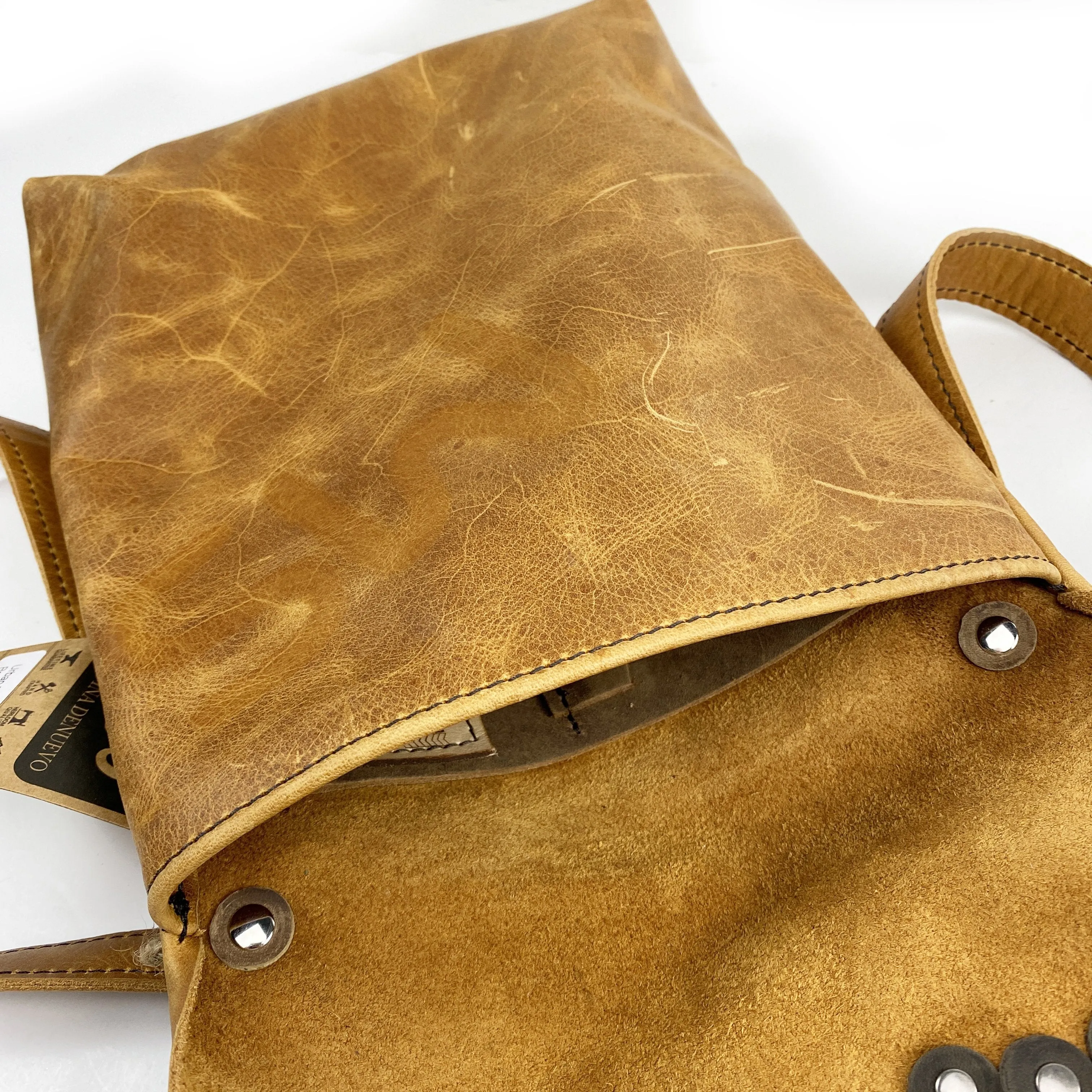 Divina Denuevo Bag: Urban Raw Edge Messenger