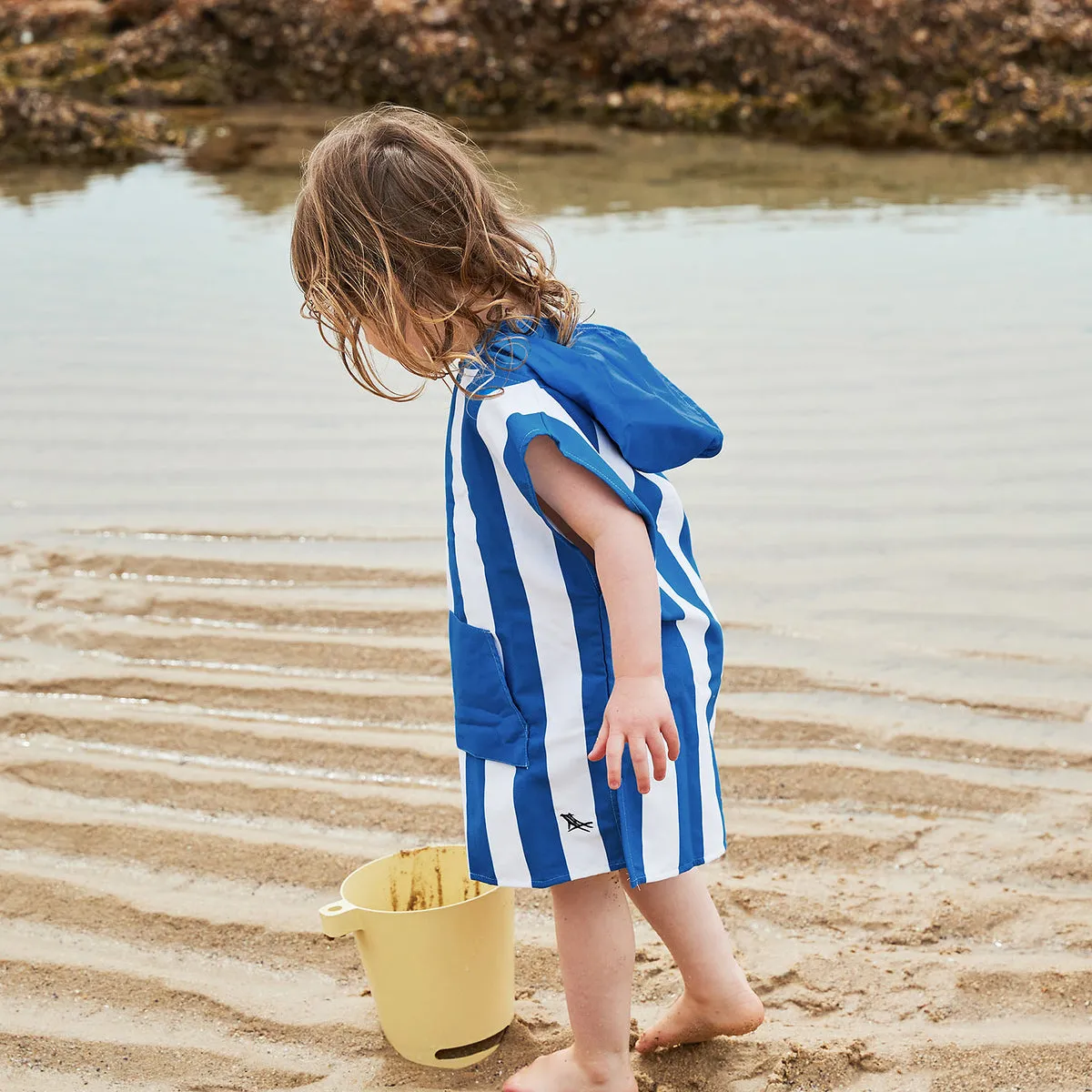 Dock & Bay Poncho Kids - Whitsunday Blue