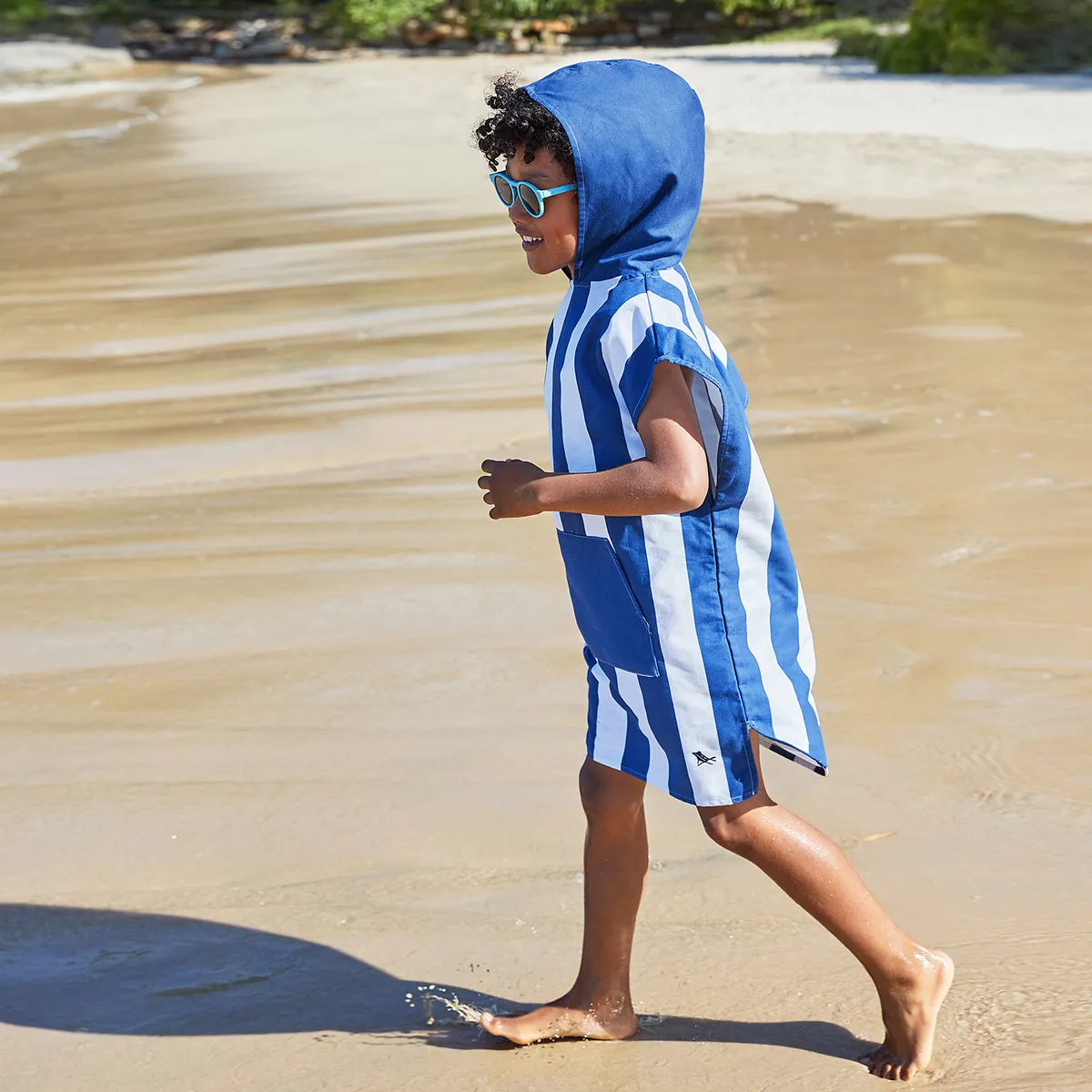 Dock & Bay Poncho Kids - Whitsunday Blue