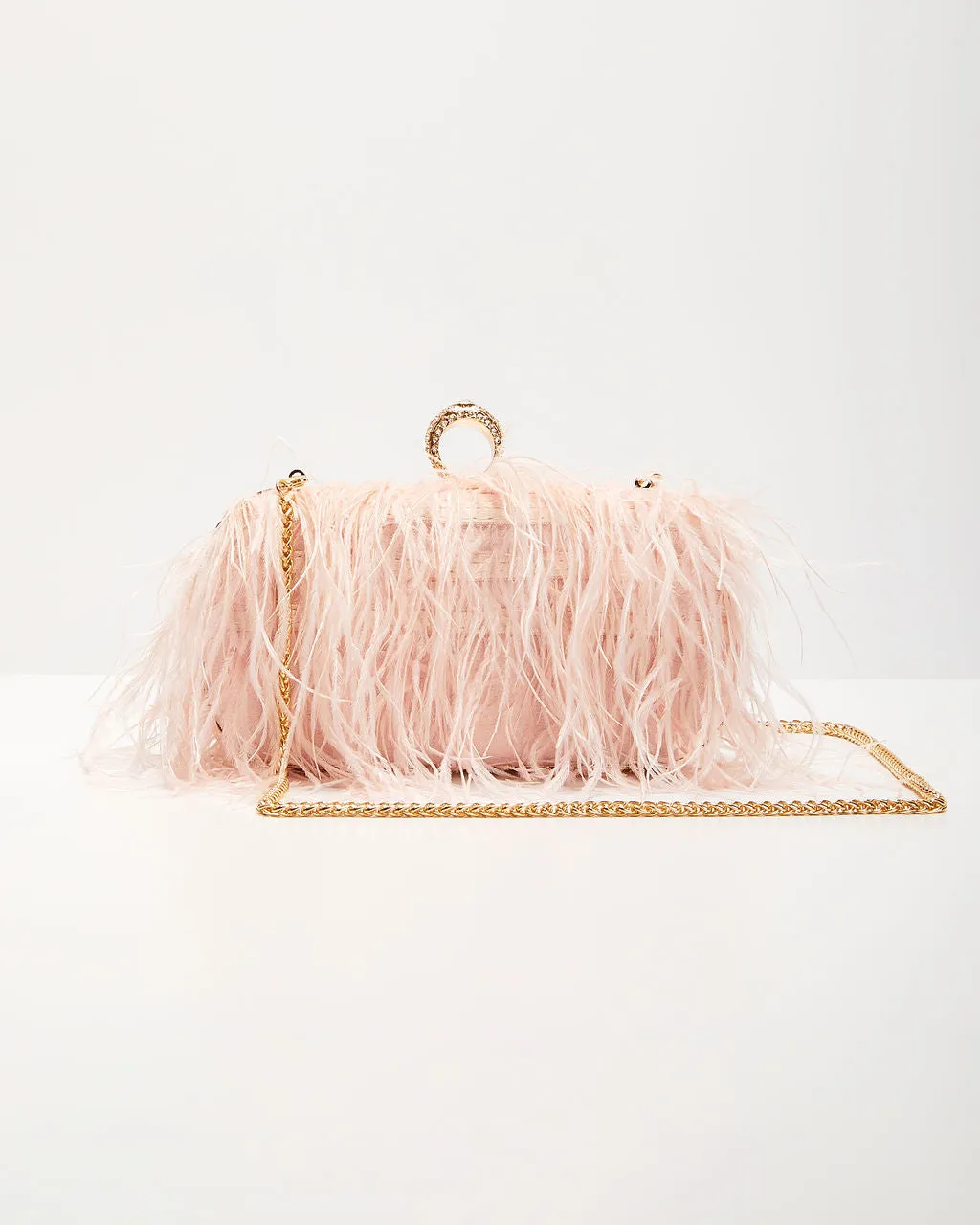 Emily Feather Clutch