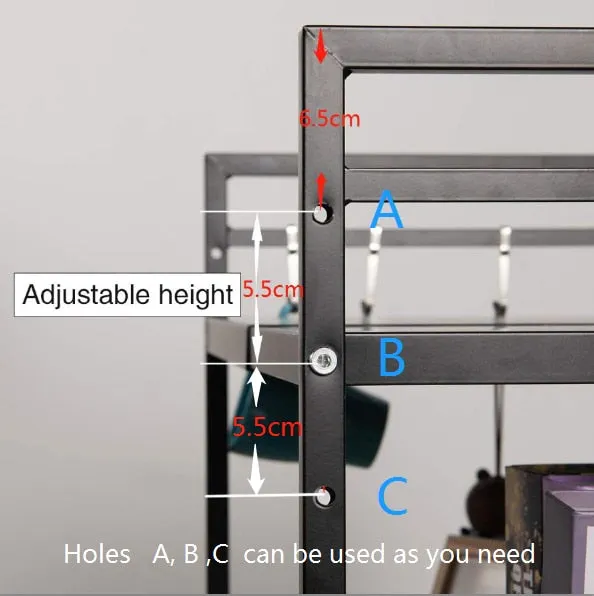 Expandable Kitchen Counter Shelf Rack Organizer