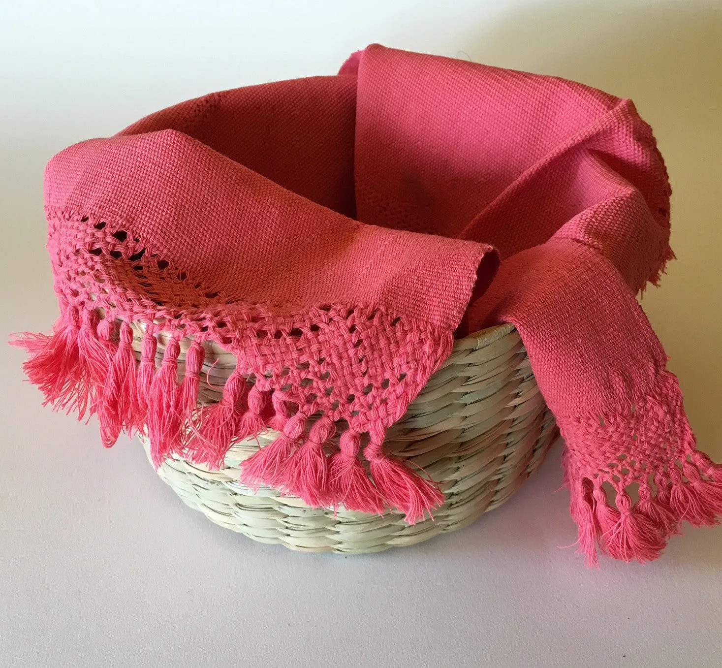 Extra Large Handwoven Tortilla Basket w/lid