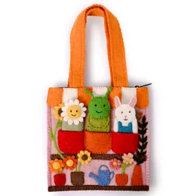 Felt Flower Shop Puppet Bag