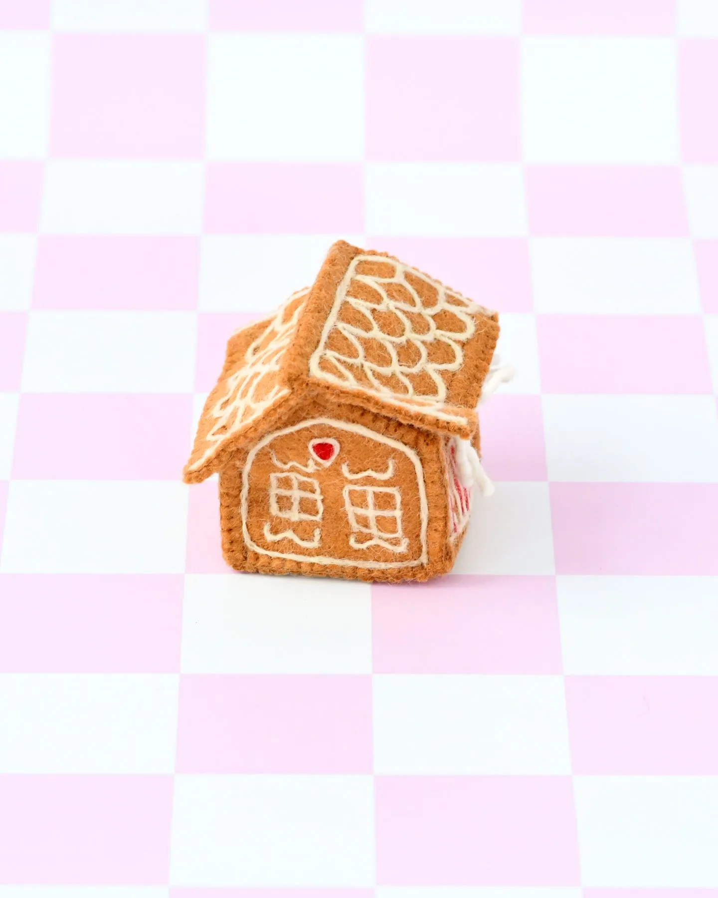 Felt Gingerbread House - Red Door