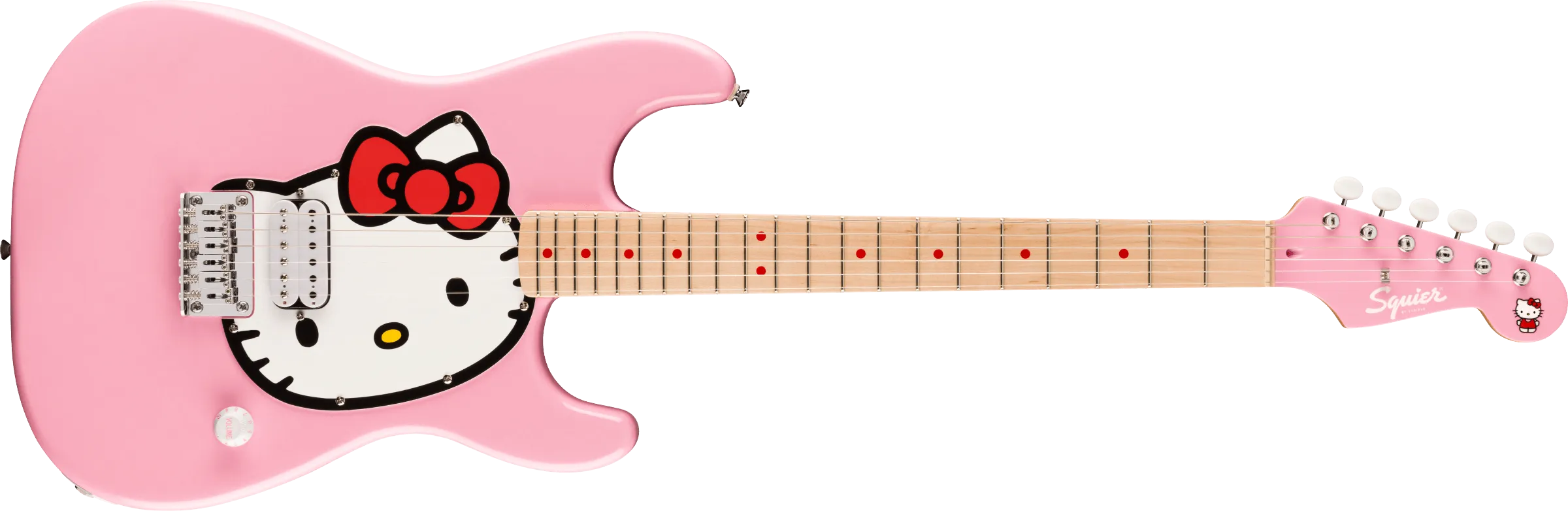 Fender Squier Limited Edition Hello Kitty Pink Stratocaster with Gig Bag