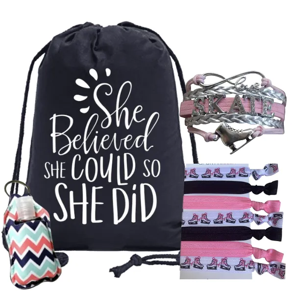 Figure Skating Gift Bundle 2 - She Believed She Could So She Did