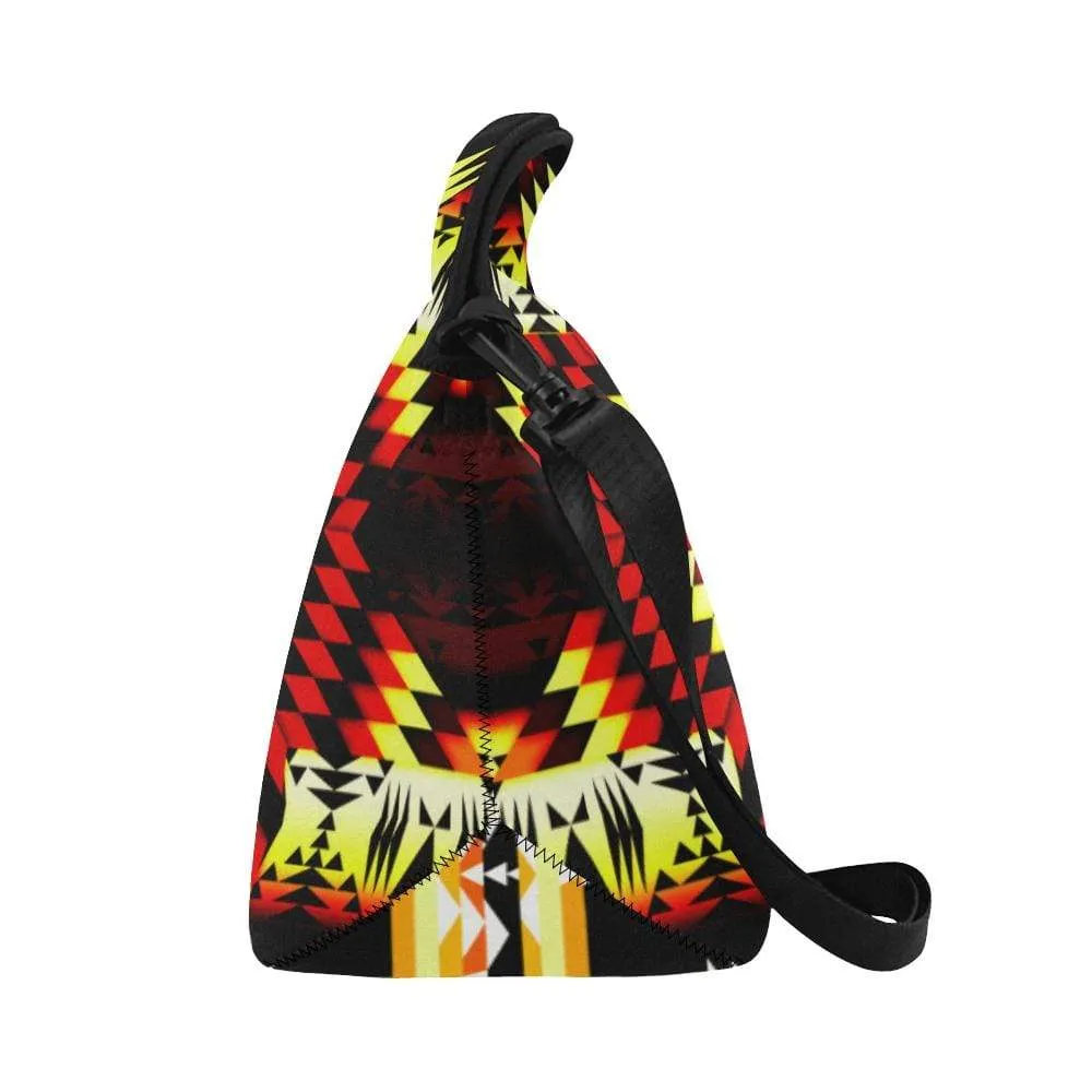 Fire Colors Neoprene Lunch Bag/Large