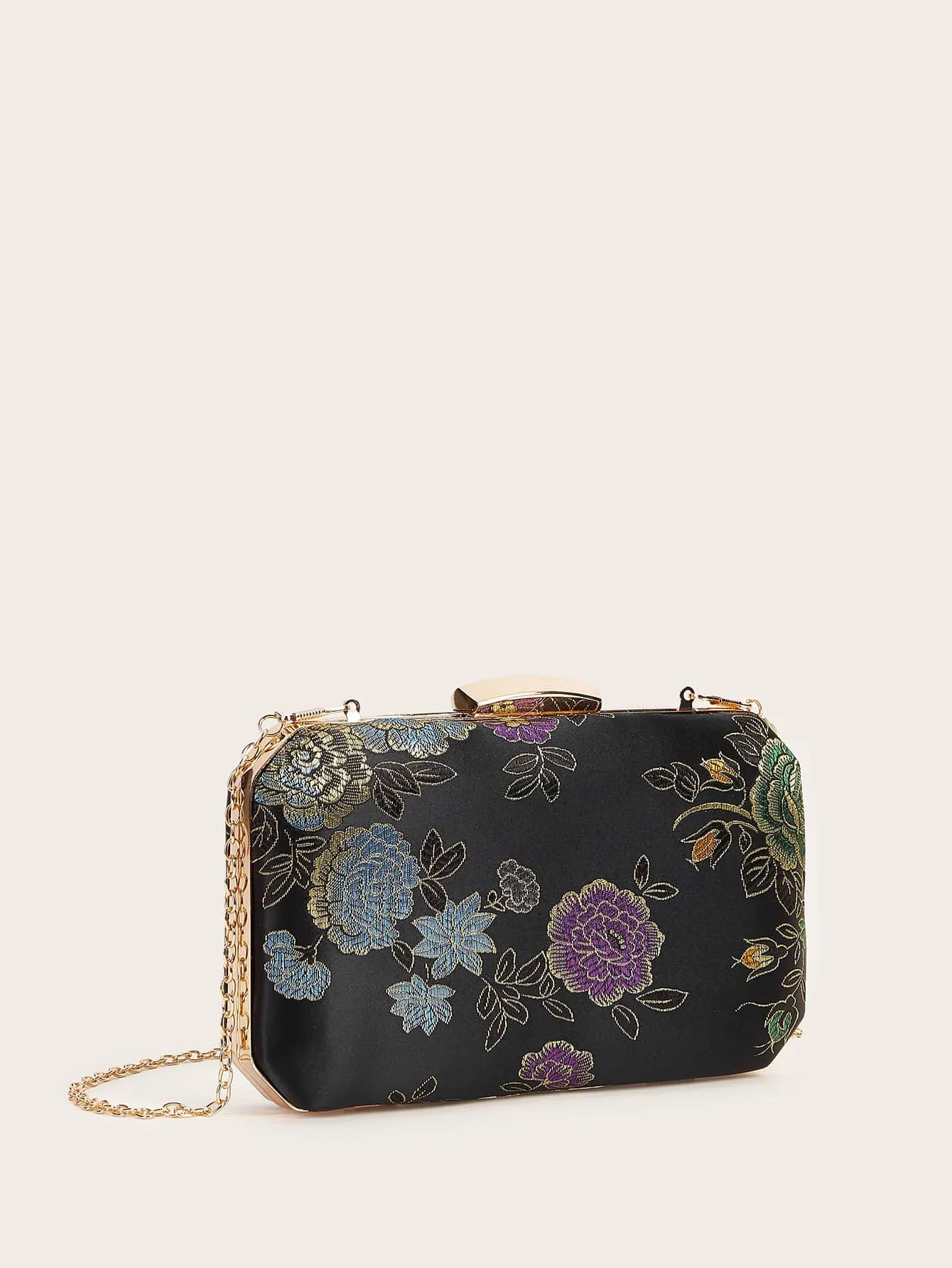 Floral Graphic Box Bag