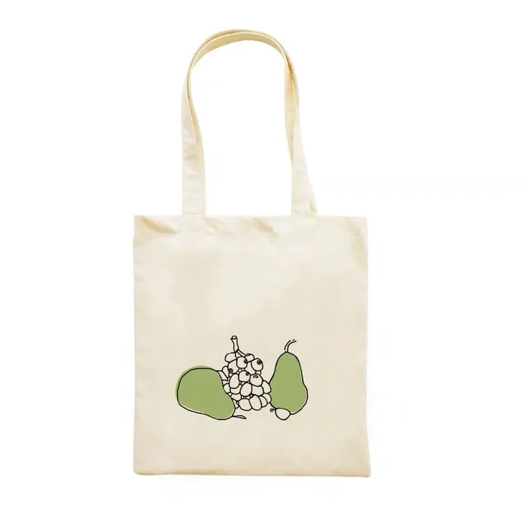 Fruit pattern tote bag