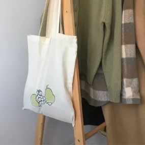 Fruit pattern tote bag