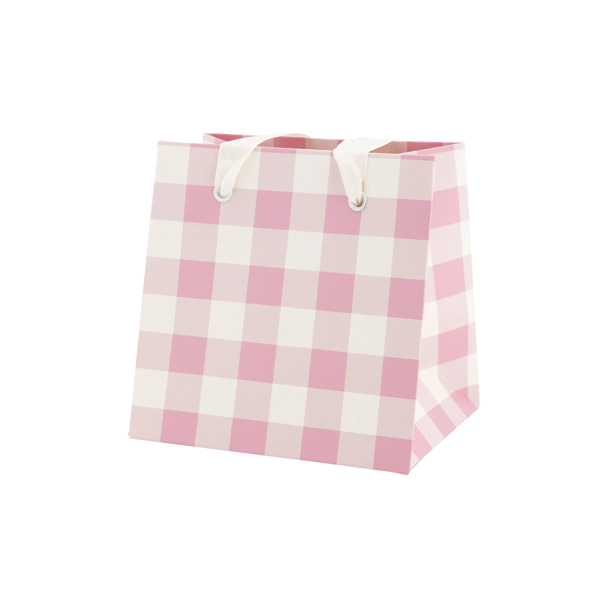 Garden Scatter/Pink Gingham Gift Bag Set