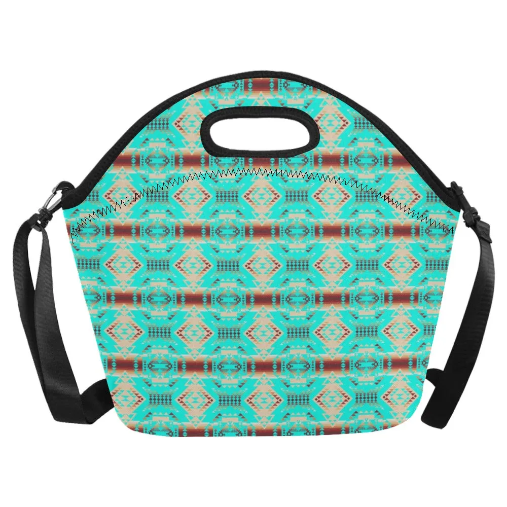 Gathering Earth Turquoise Neoprene Lunch Bag/Large