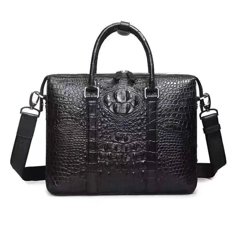 Genuine Crocodile Leather Briefcase For Men