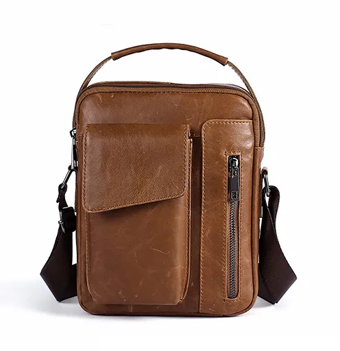 Genuine Leather Flap Leather Cover Shoulder Bag