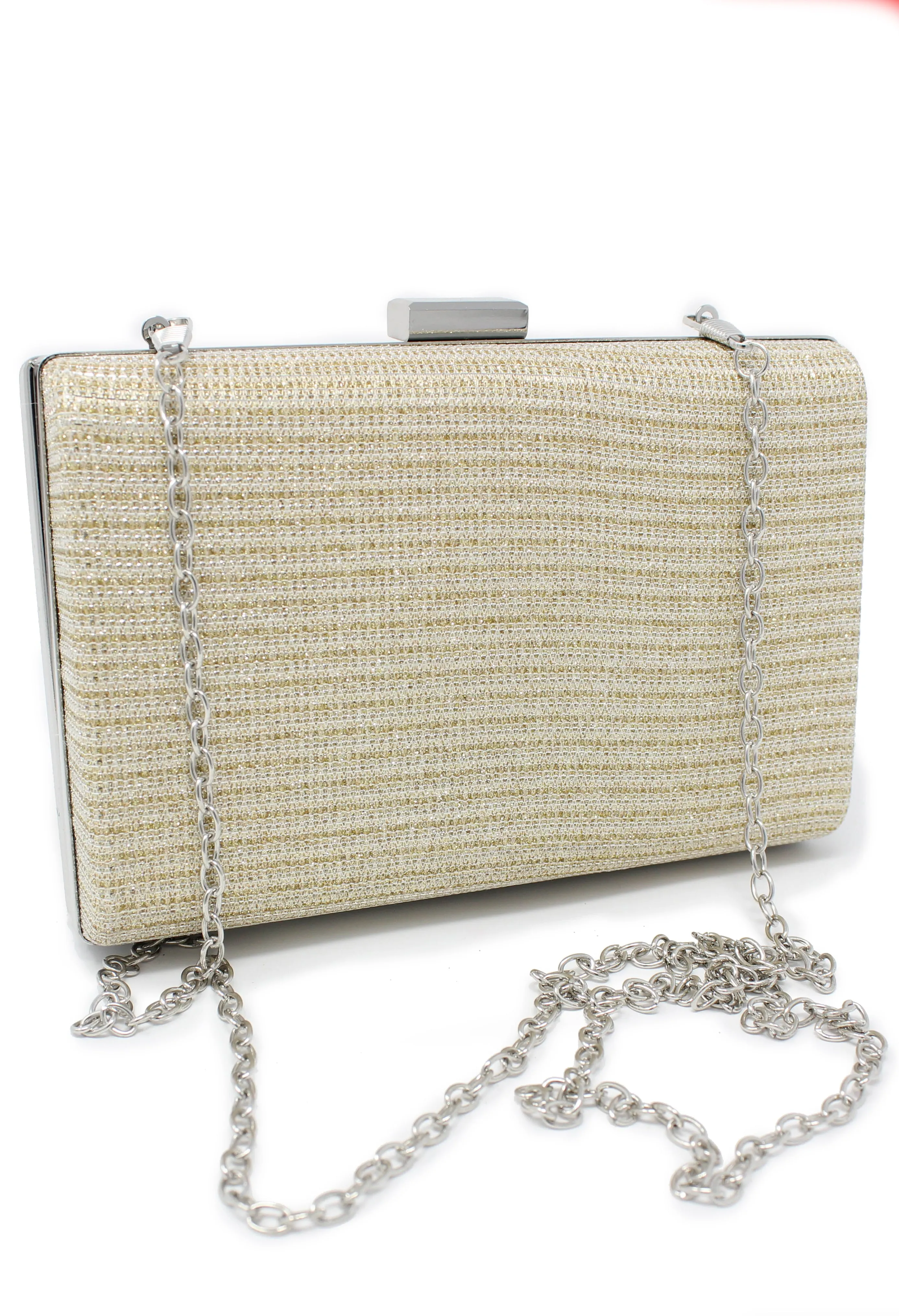 gold diamante clutch bag