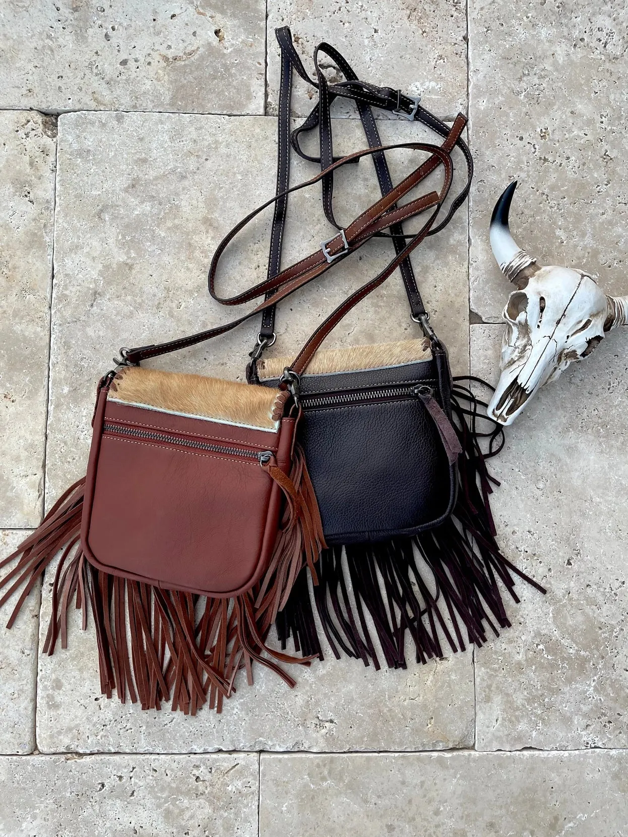 Hairon Cowhide Crossbody Genuine Cowhide Small Crossbody