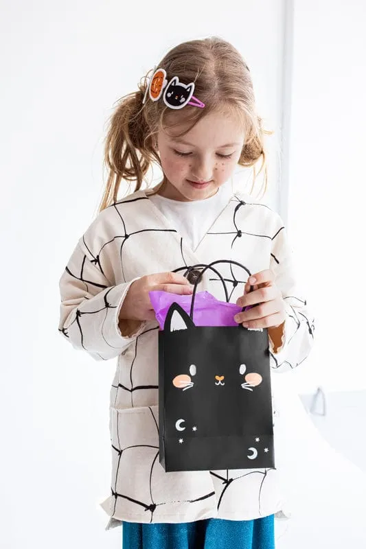 Halloween Black Cat Gift Bag and Tag