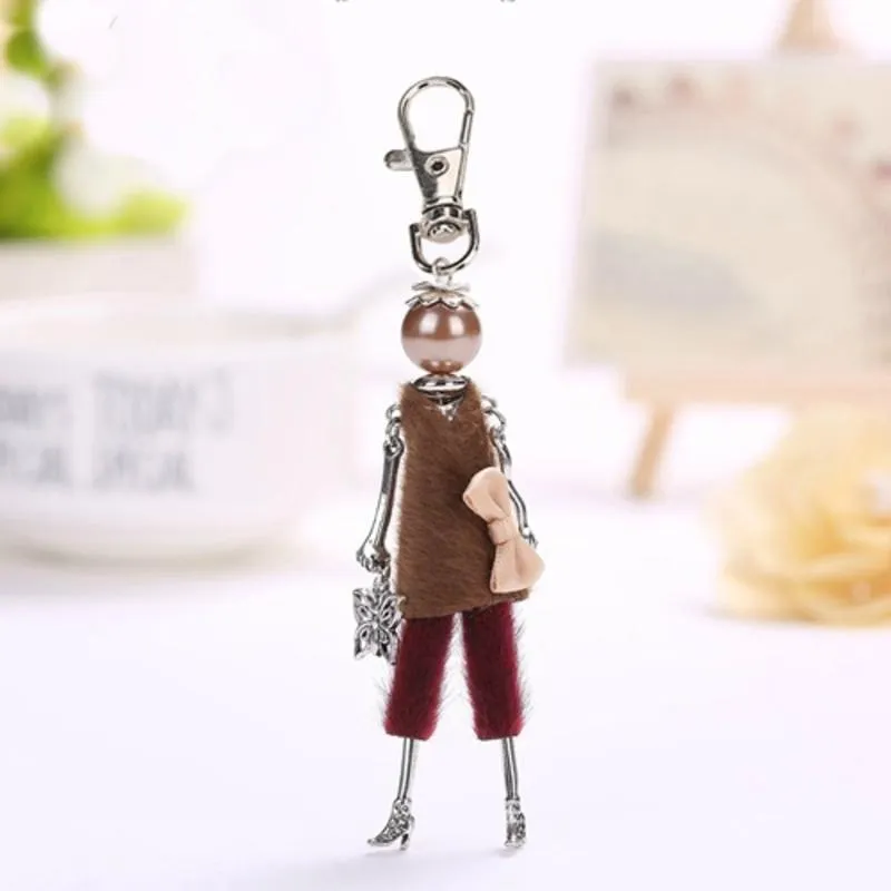 Handmade Fashionista Stylish Model Keychain Dolls - Limited Edition