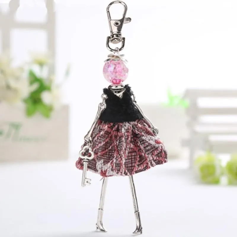 Handmade Fashionista Stylish Model Keychain Dolls - Limited Edition