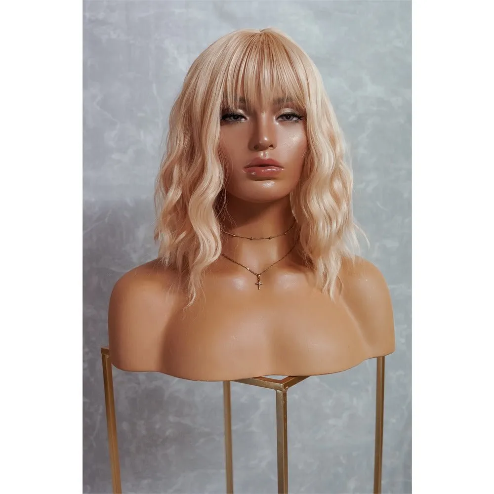 HAYLEY Blonde Bob Fringe Wig