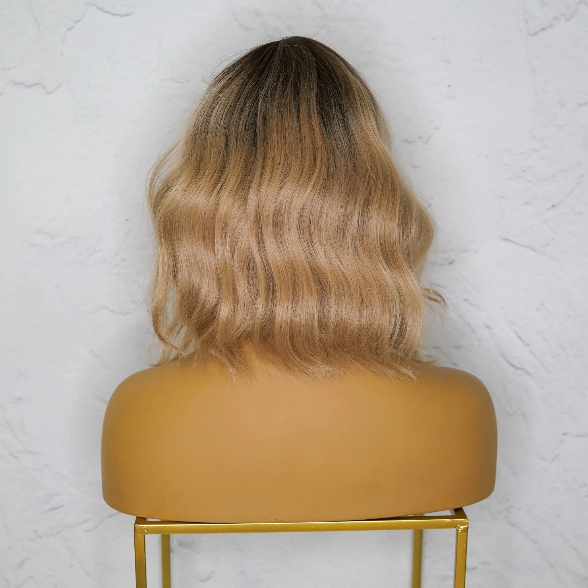 HAYLEY Caramel Ombre Bob Fringe Wig