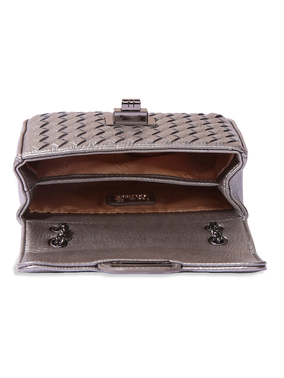 Inc.5 Women Grey  Textured Sling Bag