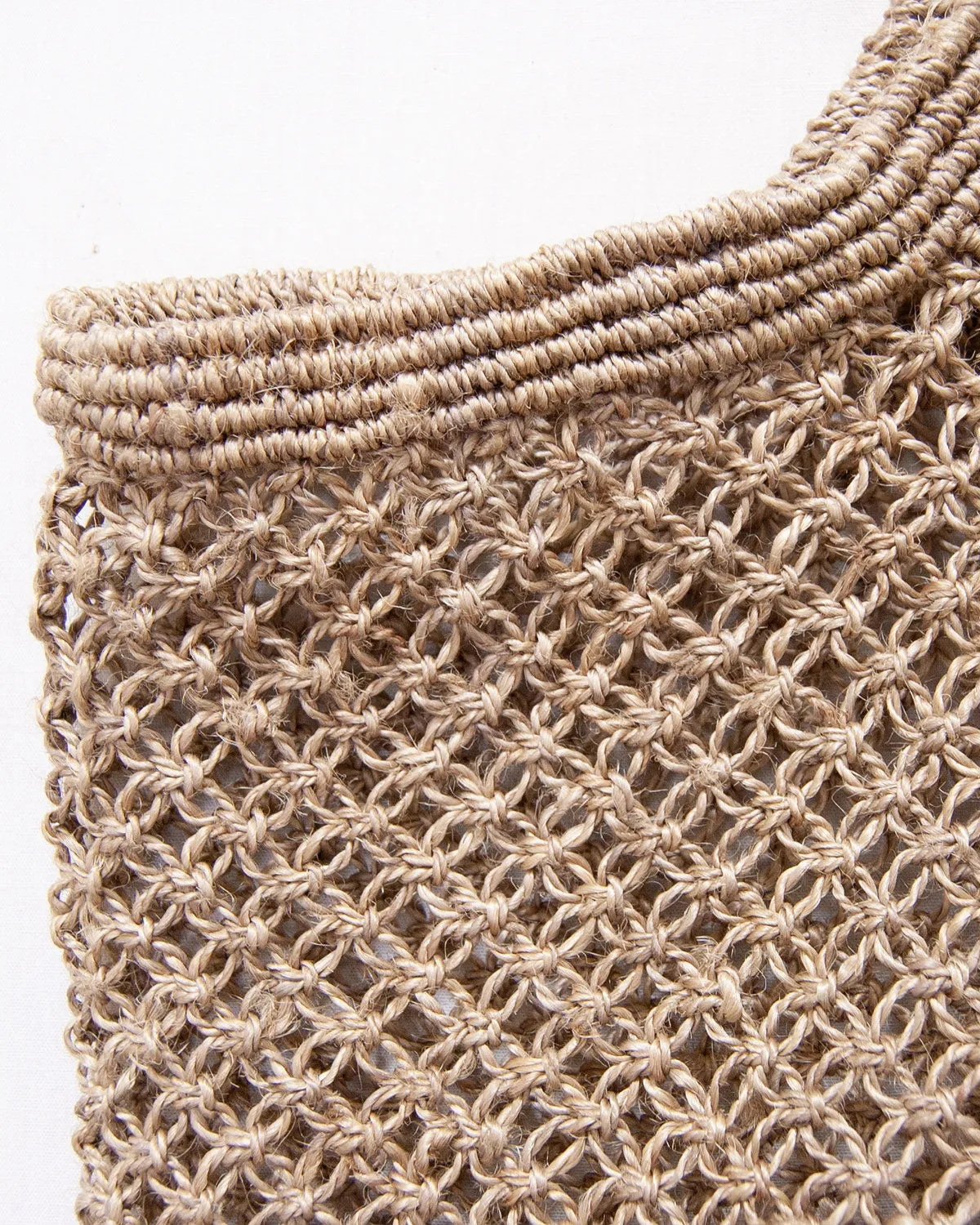 Jute Macrame Shopping Bag - Mocha