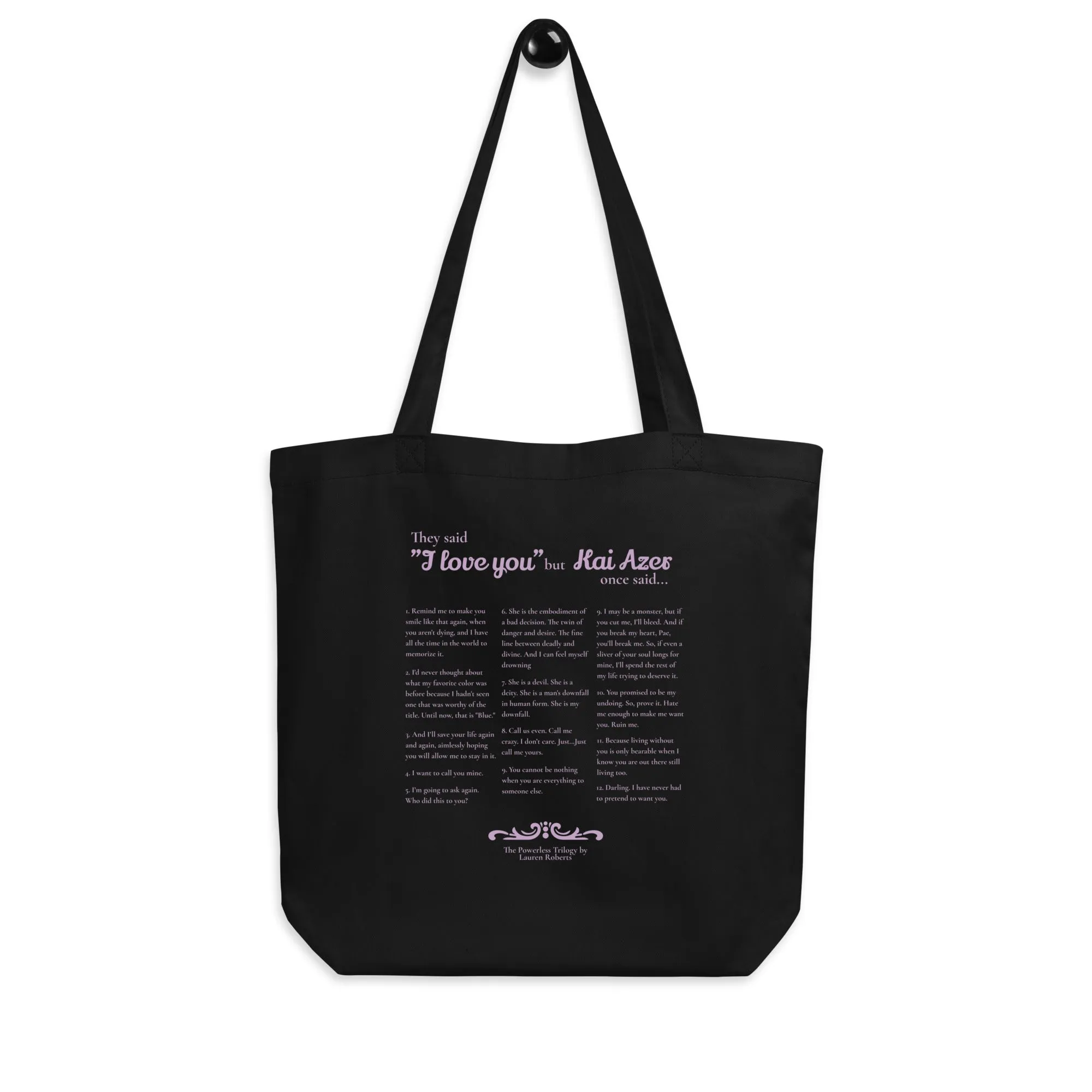 Kai Azer Book Quotes Eco Tote Bag