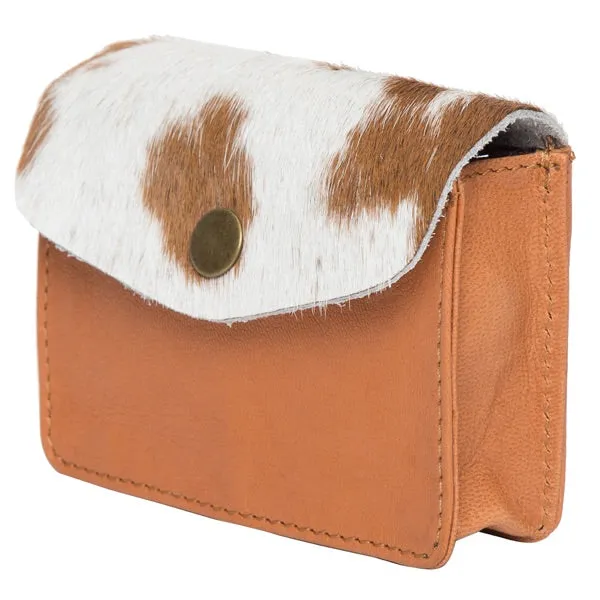 Kate | Cowhide Card and Change Purse