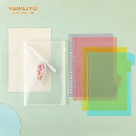 Kokuyo 2Way A4 Option Set For Kokuyo Smart Ring Binder Index Tabs 2Way Accessories Page Protect Pocket Sleeve | WSG-RUS95