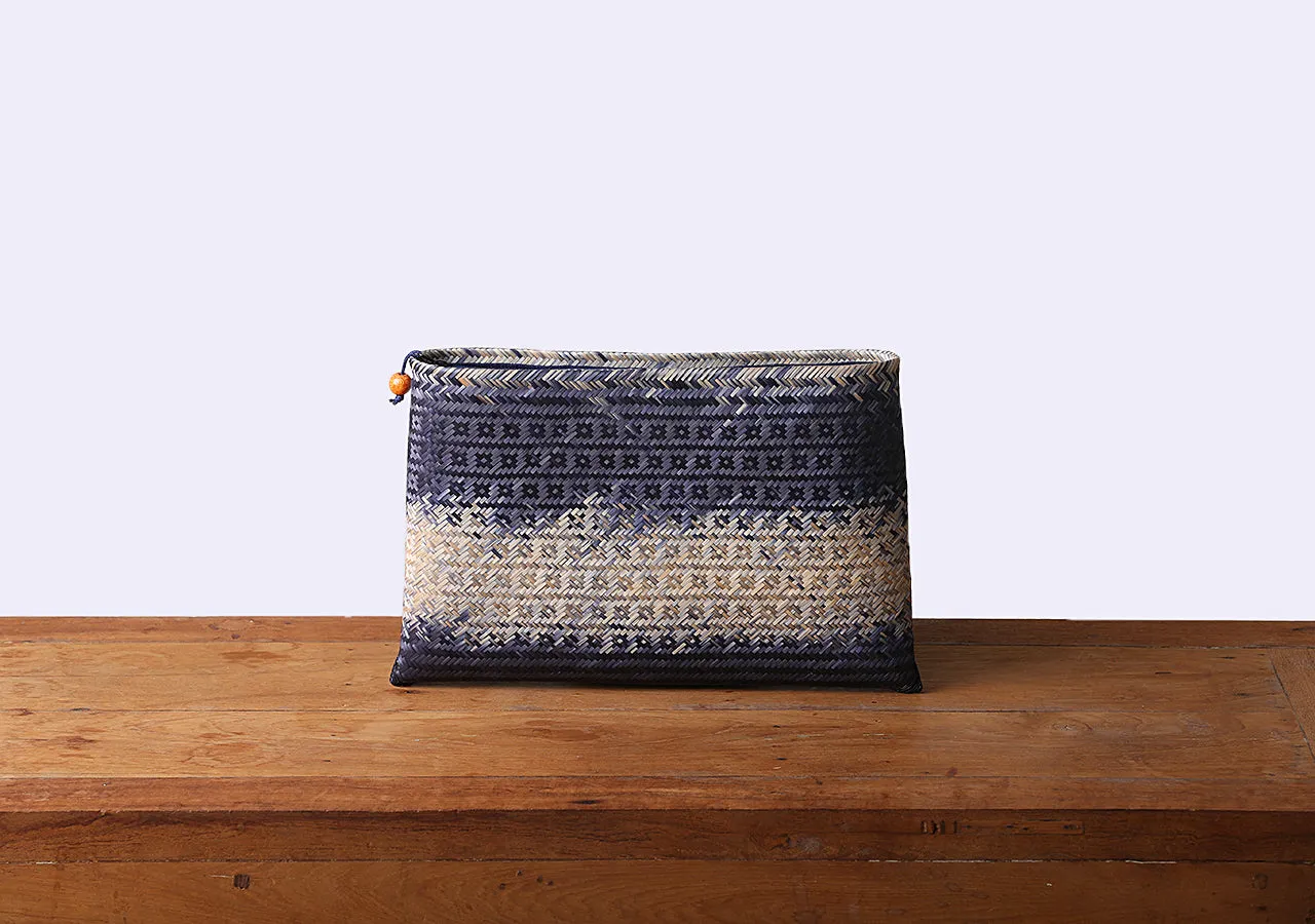 Komkrit - Blue Bamboo Clutch Bag