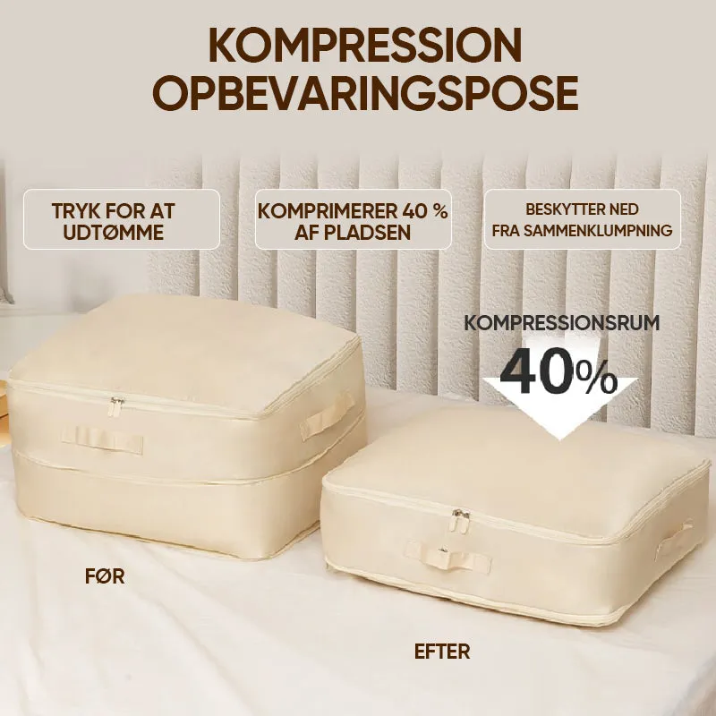 Kompressions- opbevaringstaske med stor kapacitet til dyne