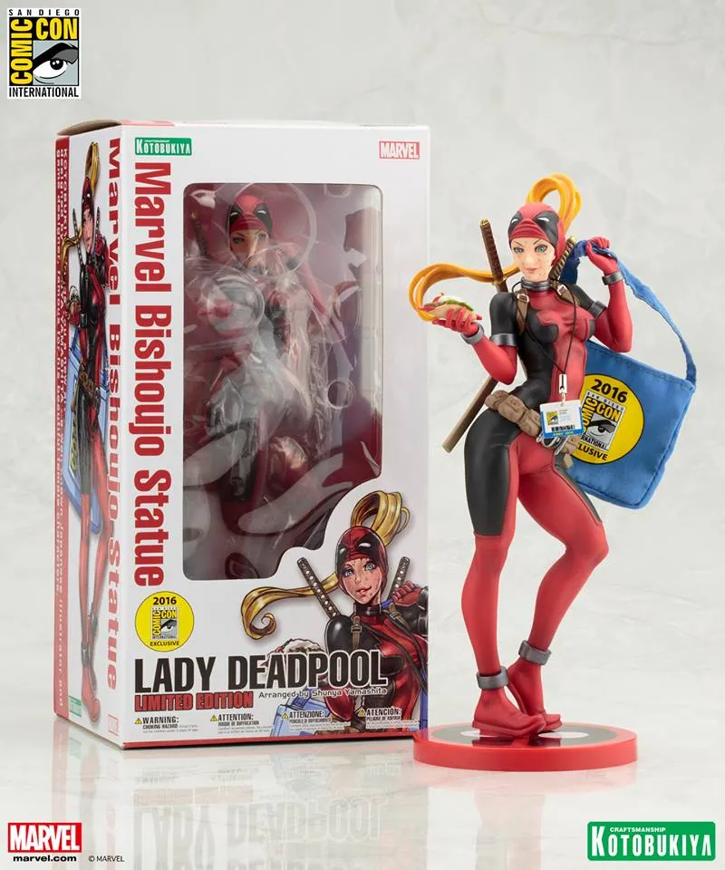 Kotobukiya Bishoujo SDCC 2016 Marvel Lady Deadpool Statue Figure Exclusive